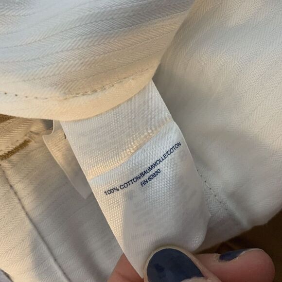 Lands' End Men's Traditional Fit Cotton Dress Pants Lt Brown Khaki 42x30.5 - Picture 9 of 11